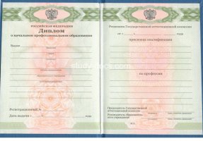 Диплом училища 2010 в Воронеже